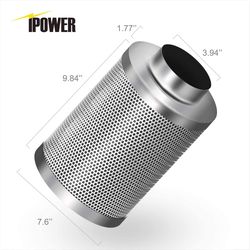 iPower 11.61 in. H X 7.6 in. W Round Carbon Filter 1 pk