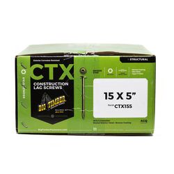 Big Timber No. 15 Ga. X 5 in. L Star Round Head Coarse Construction Screws