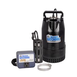 The Basement Watchdog 1/2 HP 4,400 gph Cast Iron Dual Reed Switch AC Submersible Sump Pump 10 ft³