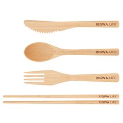 Rigwa Life Natural Bamboo Utensil Set 1 box