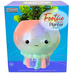 Streamline Ceramic Planter Iridescent Blue/Pink/Purple