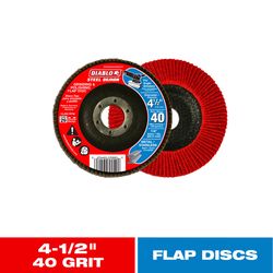 Diablo Steel Demon 4-1/2 in. D X 7/8 in. Zirconia Flap Disc 40 Grit 1 pk