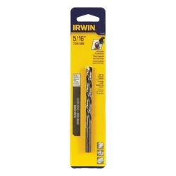 IRWIN 5/16 in. X 5-7/8 in. L High Speed Steel Left Hand Drill Bit Round Shank 1 pc