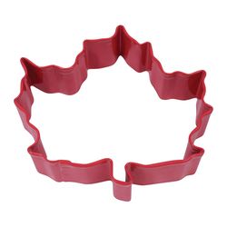 R&M International Corp 3 in. W X 4 in. L Canada Maple Leaf Cookie Cutter Red 1 pc