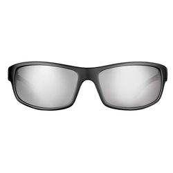 Flying Fisherman Slack Tide Sunglasses Unisex Matte Black Frame Smoke Silver Mirror Lens Polarized