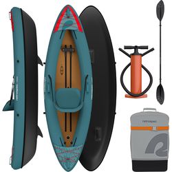 Retrospec Coaster 2.1 PVC Inflatable Aegean Tide Kayak 9 ft. W X 37 in. L