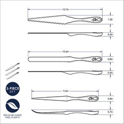 Nordic Ware Seaglass Plastic Finish Tool