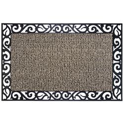 GrassWorx Clean Machine 30 in. W X 18 in. L Taupe Wrought Iron Astroturf Door Mat