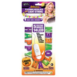 Magic Seasons LED Happy Halloween Necklace 1 pk