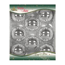 Christmas by Krebs Bright Silver Ball Ornament