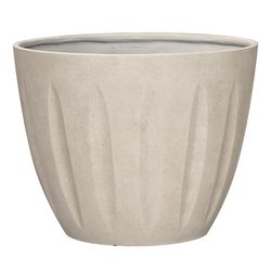 L&G Solutions 13 in. H X 16 in. W X 16 in. D X 16 in. D Polyresin Spritzer Planter Sand