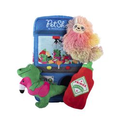 Pet Shop by Fringe Studio For Dog Multicolored Plush Claw Machine Dog Toy 1 pk