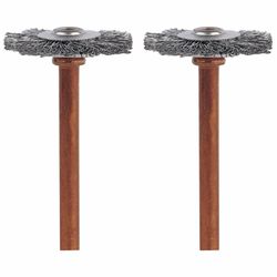 Dremel 3/4 in. X 2 in. L Stainless Steel Brush 2 pk