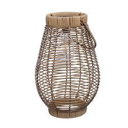 Exhart 9.5 in. Plastic Tan Lantern