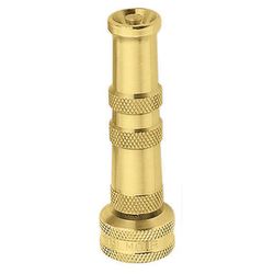 Gilmour Adjustable Twist Brass Heavy-Duty Hose Nozzle