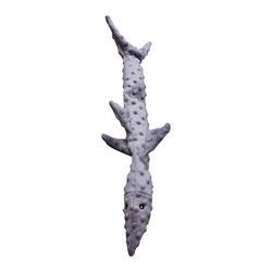 Spot Skinneeez For Dog Gray Plush Extreme Triple Squeak Shark Squeaky Dog Toy Extra Large