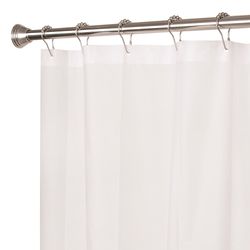 Zenna Home 72 in. H Frosted Shower Curtain Liner PEVA