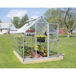 Canopia by Palram Hybrid Silver 72.8 in. W X 120.5 in. D X 81.9 in. H Walk-In Greenhouse