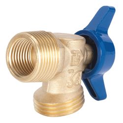 Homewerks 3/4 in. MIP in. X 3/4 in. Garden Hose Thread Brass Boiler Drain