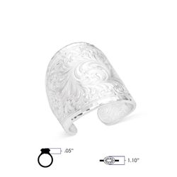 Montana Silversmiths Women's Out West Engraved Ring