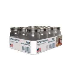Americanner Regular Mouth Canning Jar 1 pt 12 pk