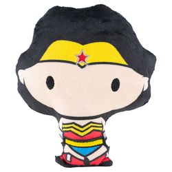 Buckle-Down DC Comics For Dog Multicolored Plush Chibi Wonder Woman Standing Pose Squeaky Dog Toy 1