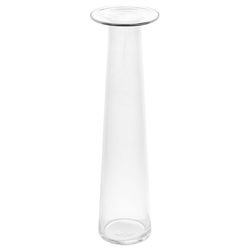 Karma 13 in. H X 3.5 in. L Clear Glass Alana Vase