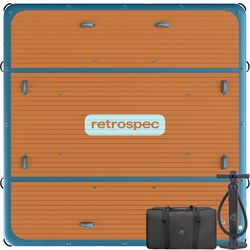 Retrospec Siesta PVC Inflatable Atlantic Blue Floating Lounger