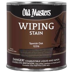Old Masters Semi-Transparent Spanish Oak Oil-Based Wiping Stain 1/2 pt