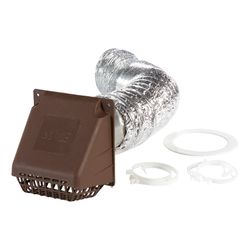 Ace 96 in. L X 4 in. D Brown Aluminum Dryer Vent Kit