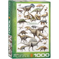 Eurographics Dinosaurs of the Cretaceous Jigsaw Puzzles Multicolored 1000 pc