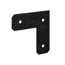 Simpson Strong-Tie OA Avant Collection 8.25 in. H X 8.25 in. W X 3 in. D Black Steel Inside L Strap