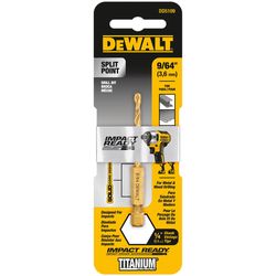 DeWalt Impact Ready 9/64 in. X 2-45/64 in. L High Speed Steel Drill Bit Quick-Change Hex Shank 1 pc