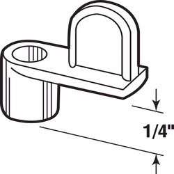 Prime-Line Zinc-Plated Silver Die Cast Screen Clip 1 pk
