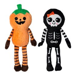 Pet Shop by Fringe Studio Multicolored Plush Oh My Gourd Dog Toy 2 pk