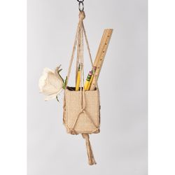 Primitive Planters Assorted Jute 18 in. H Sleek Plant Hanger 1 pk
