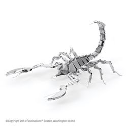 Fascinations Metal Earth Scorpion 3D Model Kit Silver