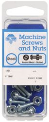 HILLMAN No. 10-24 in. X 1 in. L Slotted Round Head Zinc-Plated Steel Machine Screws 1 pk