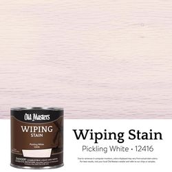 Old Masters Semi-Transparent Pickling White Oil-Based Wiping Stain 1/2 pt