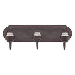 Westinghouse 3-Light Oil Rubbed Bronze Gray Wall Sconce