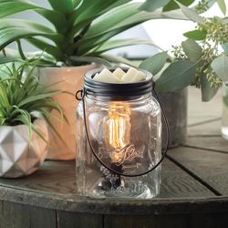 Candle Warmers Clear Black Scent Candle Wax Warmer
