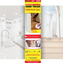 Handi-Treads 6 in. W X 24 in. L Unfinished White Vinyl Anti-Slip Grit Treads