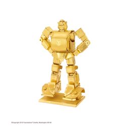 Fascinations Metal Earth Transformers Gold Bumblebee 3D Model