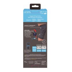 Copper Fit Dual Action Compression Knee Sleeve 1 pk