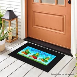 Briarwood Lane 22 in. W X 10 in. L Multi-Color Rubber Door Mat