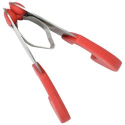 R&M International Corp Red Silicone/Stainless Steel Clip-On Utensil Holder