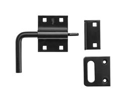 National Hardware 1.31 in. H X 5.5 in. W X 4.06 in. L Black Steel Slide-Action Gate Latch