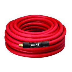 Amflo 50 ft. L Rubber Air Hose 300 psi Red