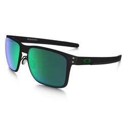 Oakley Holbrook Sunglasses Unisex Matte Black Frame Jade Iridium Lens