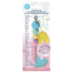 R&M International Corp Multicolored Silicone/Stainless Steel Decorating Scribe Tool